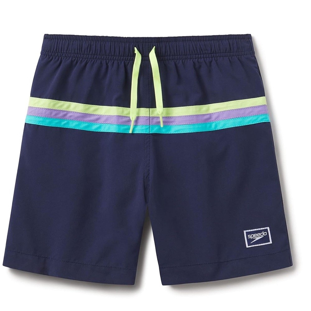 NEW WITH TAGS- Speedo Boys Swim Trunk Mid Length Redondo Printed – Size XL